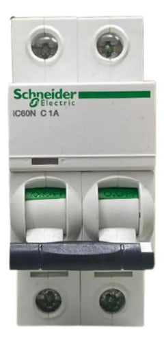 Disjuntor Acti9 Ic60n 2p Curva C 1a 440v A9f74201 Schneider