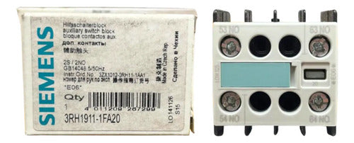 Bloco De Contato Auxiliar 2na 3rh1911-1fa20 Siemens Não Se Aplica