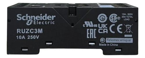 Kit Com 4: Base 11 Pinos Ruzc3m Schneider 250v