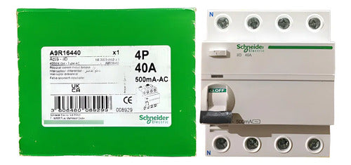 Interruptor Diferencial Residual 4p 40a A9r16440 Schneider