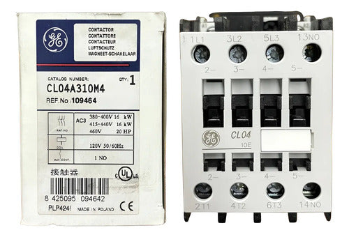 Contator 32a 1na 120v 50/60hz Ac3 Cl04a310m4 109464 GE