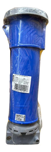 Acoplamento 3p+t 125a 200/250v 9h S4659w Azul Ip67 Steck Azul