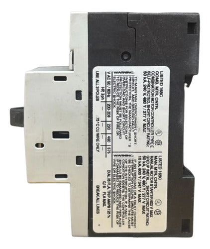 Disjuntor Motor 3rv1011-0aa10 0,11-0,16a Siemens Não Informado 50/60hz