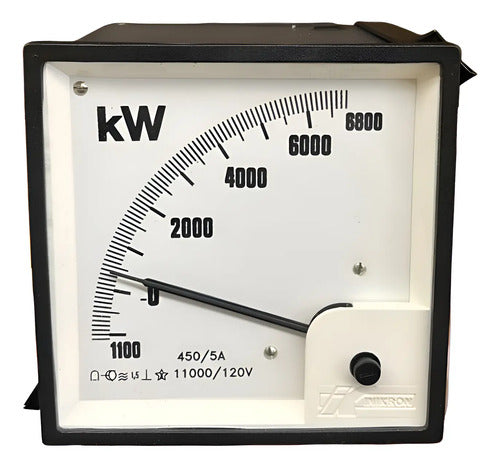 Wattimetro Ew96 Esq. 07 450/5a 11000/120v 1100/0/6800kw Kron 11000/ 120v