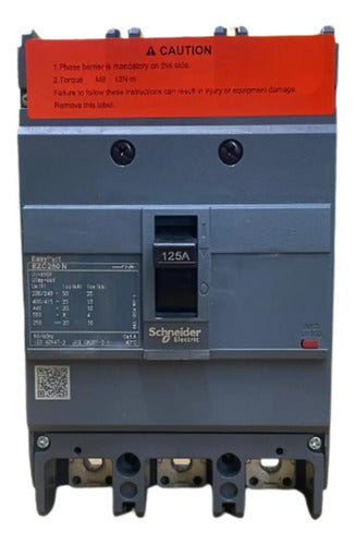 Disjuntor 125a Tripolar Tm-d Ezc250n Ezc250n3125 Schneider - 50 60 Hz