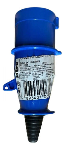Kit Com 3 Peças: Plug N3076 16a 2p+t 200/250v 6h Azul Steck 200/250v