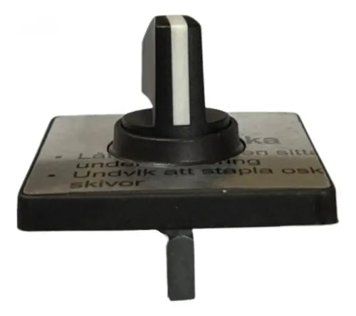 Cabecote 60x60mm Com Manopla 4 Furos Kbf1h Schneider Preto -