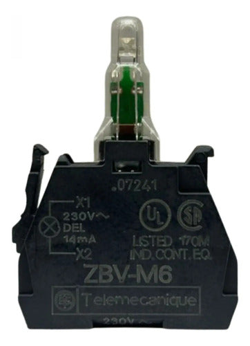 Bloco De Contato Luminoso Led Az 230/240vca Zbvm6 Schneider
