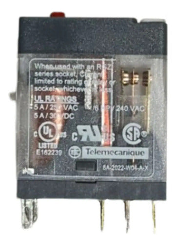 Relé De Interface Plug-in Led 5a 2naf 220v Rxg22m7 Schneider 220v Ca