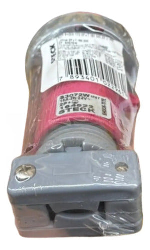 Plug Shock Tite 2p+t 16a 24v 2h S3072w Rosa Steck 24v