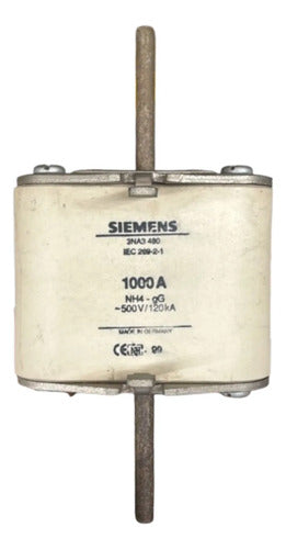 Fusível Nh04 Retardado 1000a 500v 3na3480 Siemens 500v