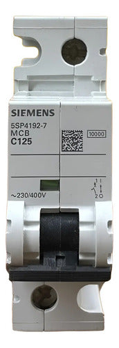 Disjuntor Unipolar 125a C125 5sp4192-7 Siemens