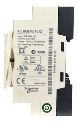Fonte De Alimentação Chaveada Abl8mem24012 Telemecanique 24v