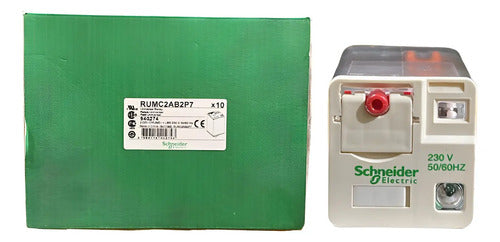 Kit Com 2: Rele De Interface 230vac 10a Rumc2ab2p7 Schneider 220v