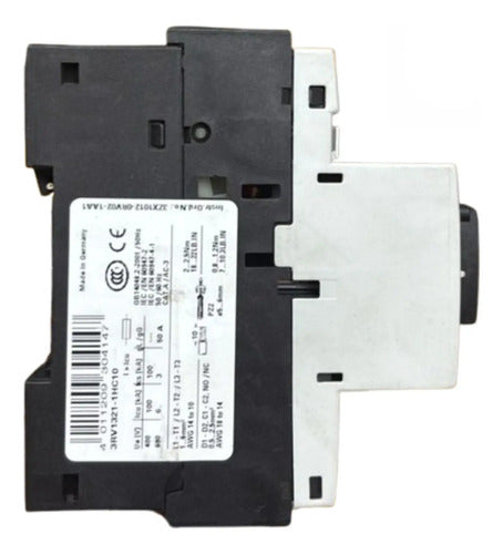 Disjuntor Motor Tripolar 3rv1321-1hc10 Siemens