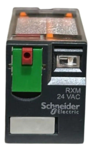 Kit Com 2: Rele Miniatura 4c/o 3a 24vca Rxm4gb1b7 Schneider 24vca