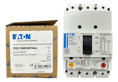Disjuntor Tripolar 160a 10ka A 690v Pdc13n0160taaj Eaton