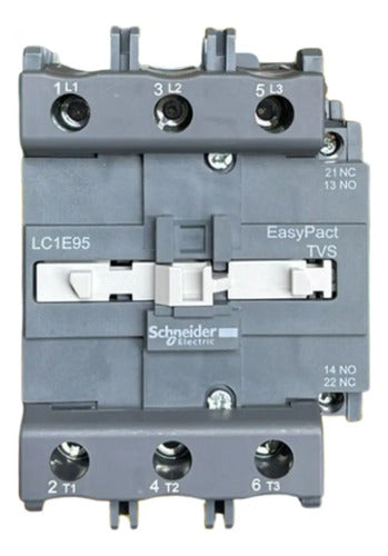 Contator 3p 95a 1na+1nf 220vca 50/60hz Lc1e95m7 Schneider 220vca