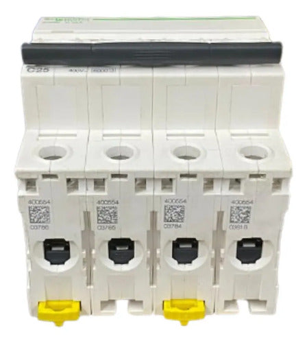 Disjuntor Acti9 Ic60n 4p Curva C 25a 440v A9f74425 Schneider