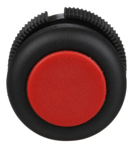 Kit Com 3: Botão 22mm Plástico Xaca9414 Vermelho Shcneider Vermelho 0