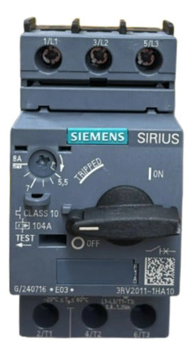 Disjuntor Motor 3rv2011-1ha10 5,5-8,0a Siemens Não Informado 50