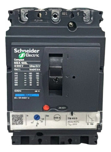 Disjuntor Tripolar 40a Nsx100l-tm40d Schneider