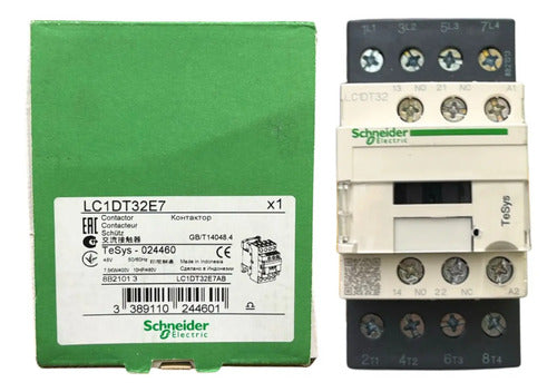 Contator 4p Tesys 4pna 32a 1na+1nf 48vca Lc1dt32e7 Schneider 48v