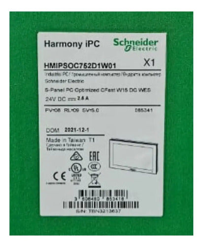 Display Touch Screen Hmipsoc752d1w01 Harmony Ipc Schneider