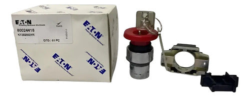 Frontal Botão 22mm Vm Kf2b-2002-yr Eaton Vermelho