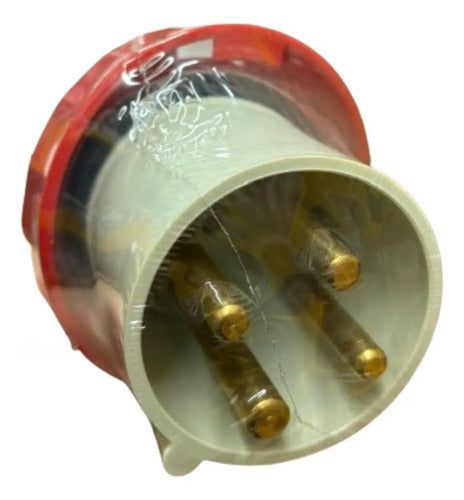 Plug N4576 63a 3p+t 380/440v 6h Vermelho Ip67 Newkon Steck Vermelho