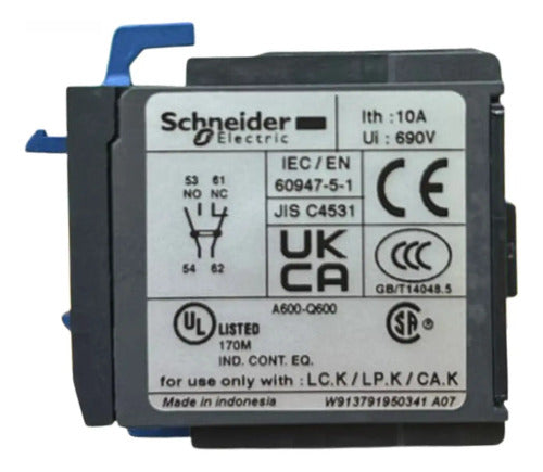 Contato Auxiliar 1na+1nf La1kn11 Schneider 690v