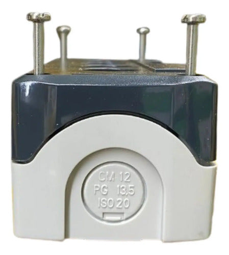 Botoeira De Comando 22mm 4 Furos Cinza Xald04 Schneider Cinza