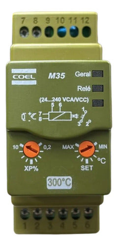 Controlador De Temperatura M35 M35wrj3pp 24/240vca Coel 24/240vca