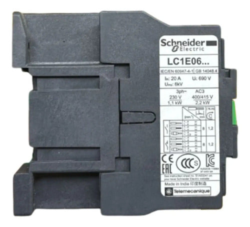 Contator 3p 110vca 50/60hz Lc1e0601f6 Schneider 110vca