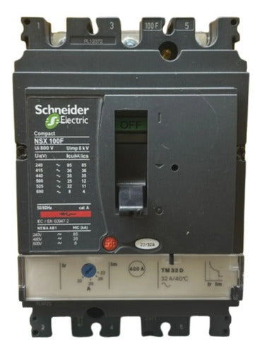 Disjuntor Tripolar 32a Nsx100f-tm32d Lv429635 Schneider