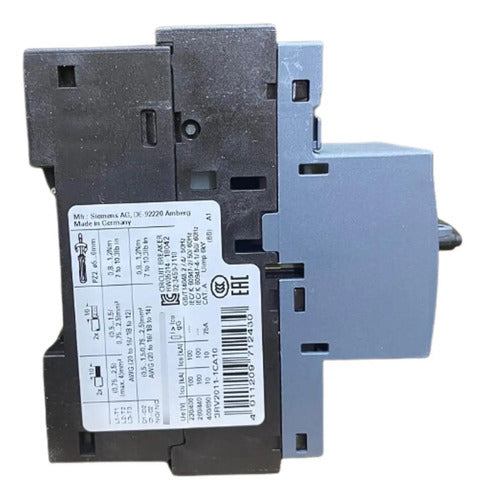 Disjuntor Motor 3rv2011-1ca10 1,8-2,5a Siemens - 50/60hz