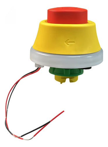 Cabeçote Botão De Parada De Emergência Zb5as84w3b Schneider Vermelho 24vca/cc