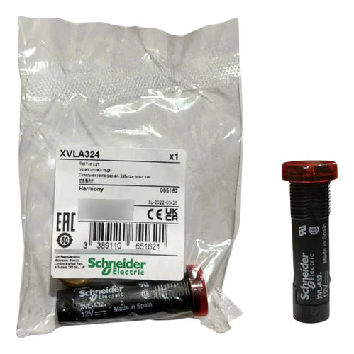 Led Protegido Sinalizador 12mm Vermelho Xvla324 Schneider