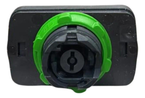 Cabeçote P/ Botão Triplo 22mm Plástico Zb5aa72124 Schneider Preto E Vermelho -