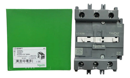 Contator Tripolar 95a 1na+1nf 110vca Lc1e95f7 Schneider 110vca