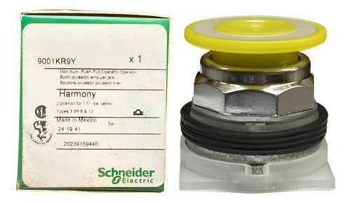 Cabeçote Para Botão 30mm Metálico 9001kr9y Amarelo Schneider Amarelo -