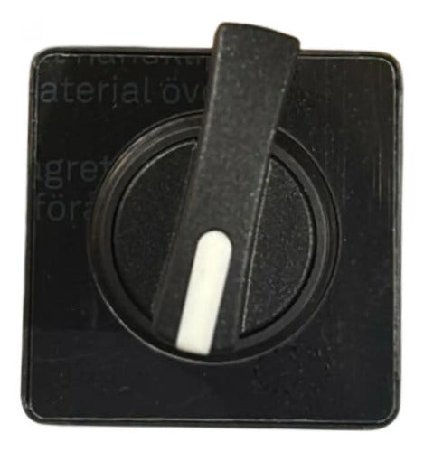 Manopla Knob Curto 45x45 Preta 4 Furos Kae1h Schneider
