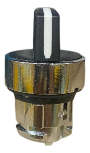 Cabeçote Para Chave Seletora Ø22mm 2 Pos Zb4bd4 Schneider Metal Cromado
