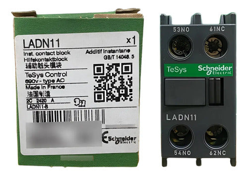 Bloco De Contato Auxiliar Frontal 1na+1nf Ladn11 Schneider 690v