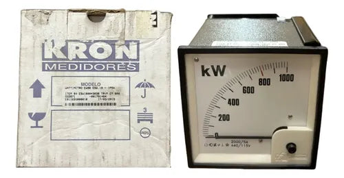 Wattimetro Ew96 Esq.19 2000/5a 440/115v Trmv 800kw Kron