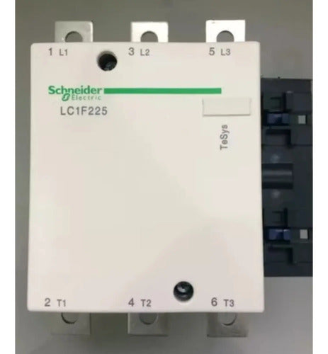 Contator Tripolar 225a 220vca 40-400hz Lc1f225m7 Schneider 220 Vca