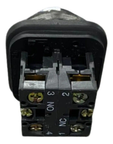 Botão 30mm Azul 1na+1nf Xb3ba612 Telemecanique Azul -