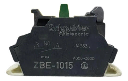 Kit Com 2 Peças: Bloco De Contato 1na Zbe1015 Schneider Preto -