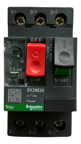 Disjuntor Motor Termomagnético 2,5-4a Gv2me08 Schneider (nv) 690v 50-60hz