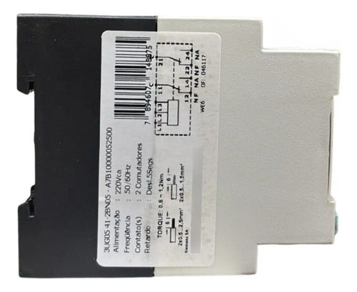 Relé 220vca 50/60hz 3ug0541-2bn05 Siemens 220vca